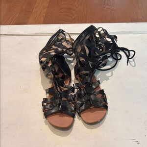 Women's Black Gladiator Sandals